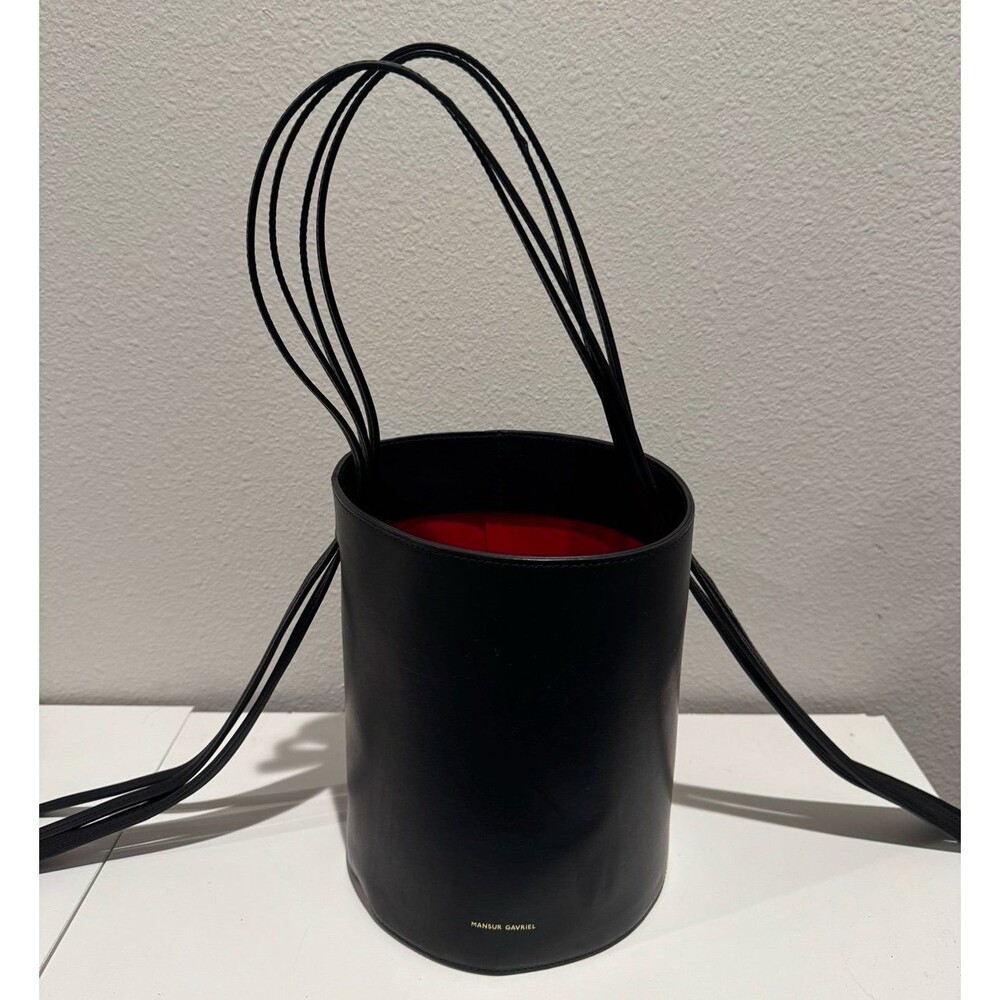 Mansur Gavriel Fringe Bucket Bag black - Picture 2 of 5